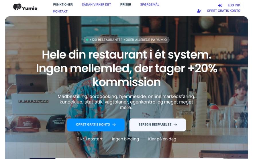 Hjemmeside vi har bygget